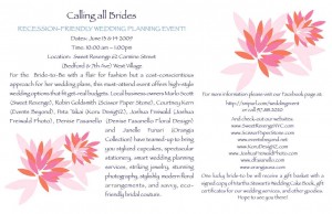 recessionfriendlywedding event