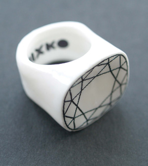 porcelain engagement ring