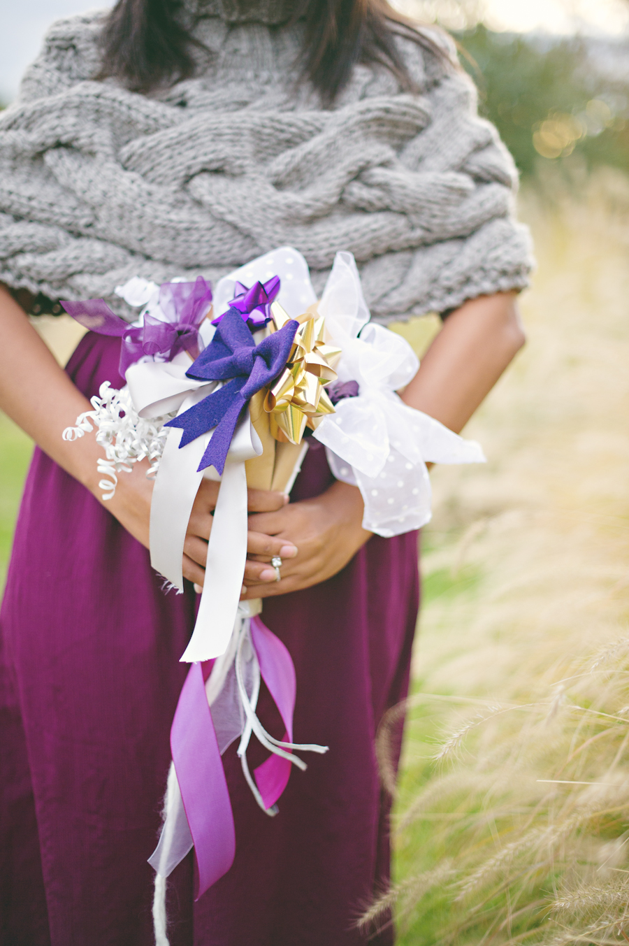 You + Me* DIY: Updated ribbon bouquet