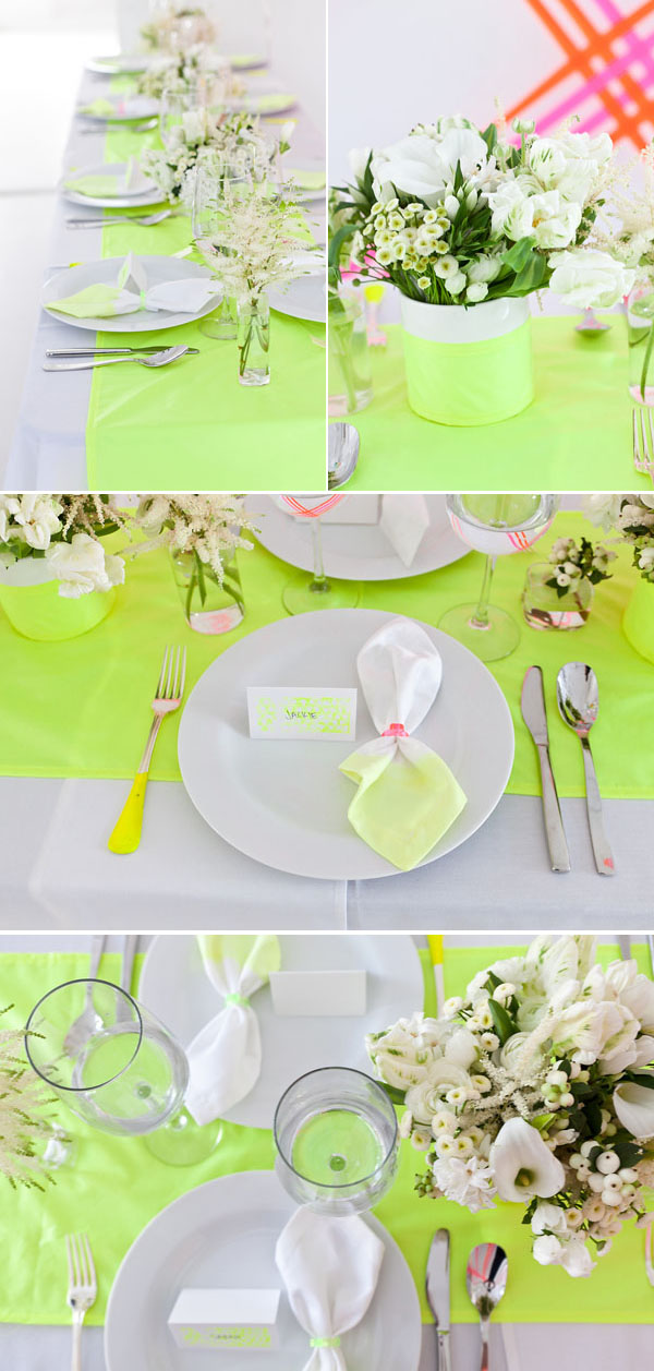 Neon Yellow Napkin