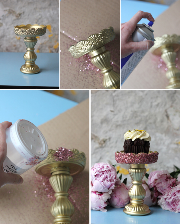 DIY Cupcake stand - Brooklyn Bride - Modern Wedding Blog