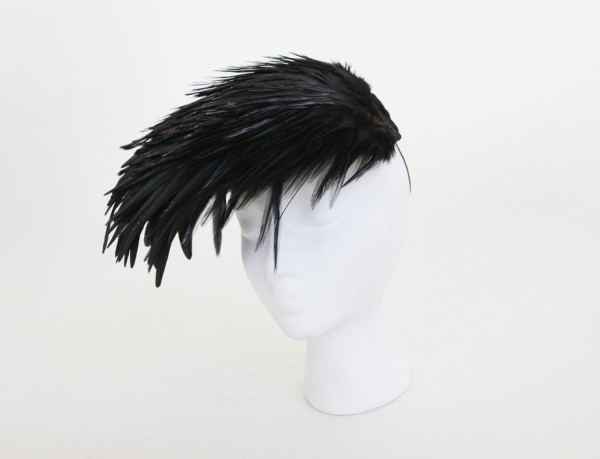 black feather headpiece