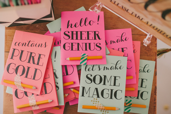 colorful notebooks from glitter & rye