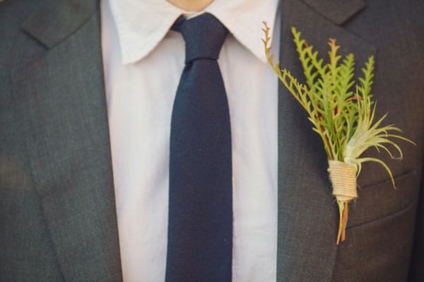 green boutonniere