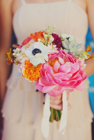 bright and colorful bouquet