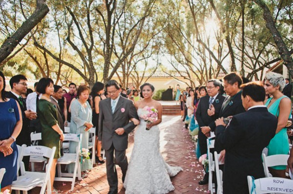 walking down the aisle