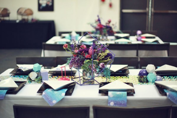 galaxy inspired tablescape