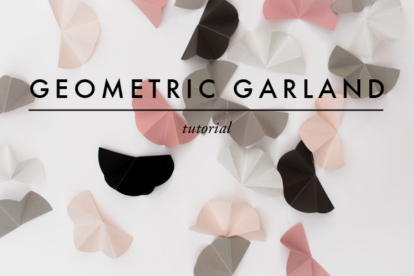 Geometric paper clearance garland