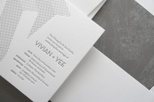 architectural wedding invitations