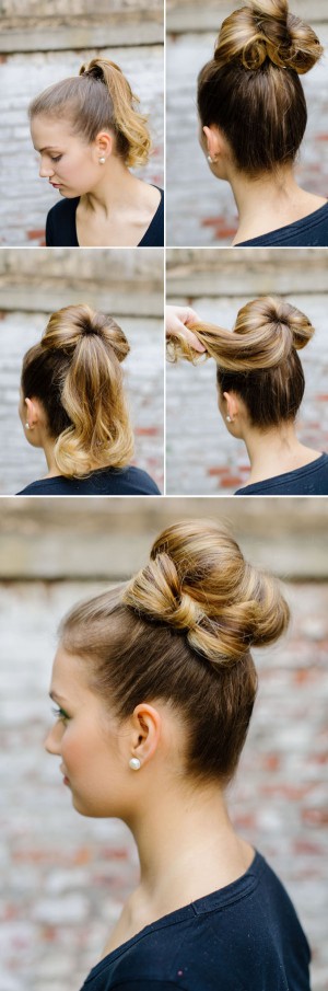 bow bun hair tutorial