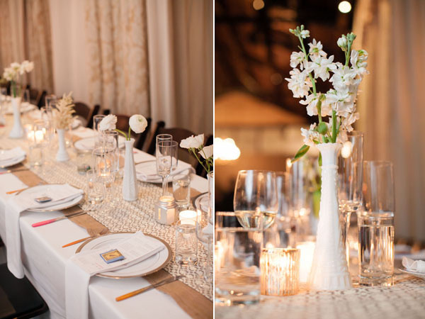 white centerpieces