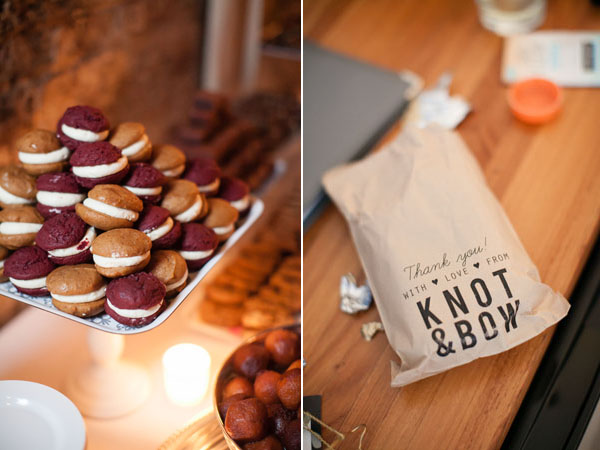 whoopie pies and favors