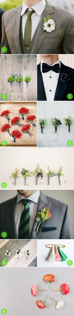 top 10: boutonnieres
