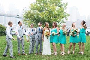 turquoise bridesmaids