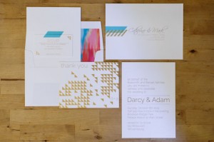 gold triangle invitations