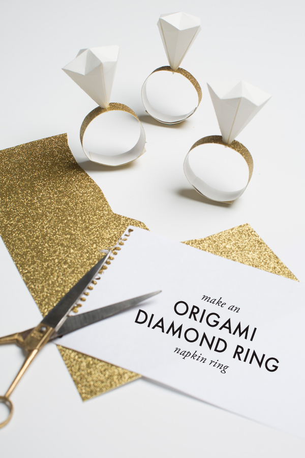 Diy Make An Origami Diamond Napkin Ring Brooklyn Bride