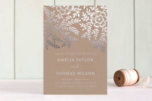 minted foil wedding invitations
