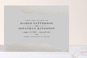 minted foil wedding invitations