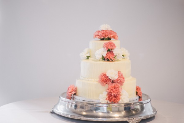 floral wedding cake