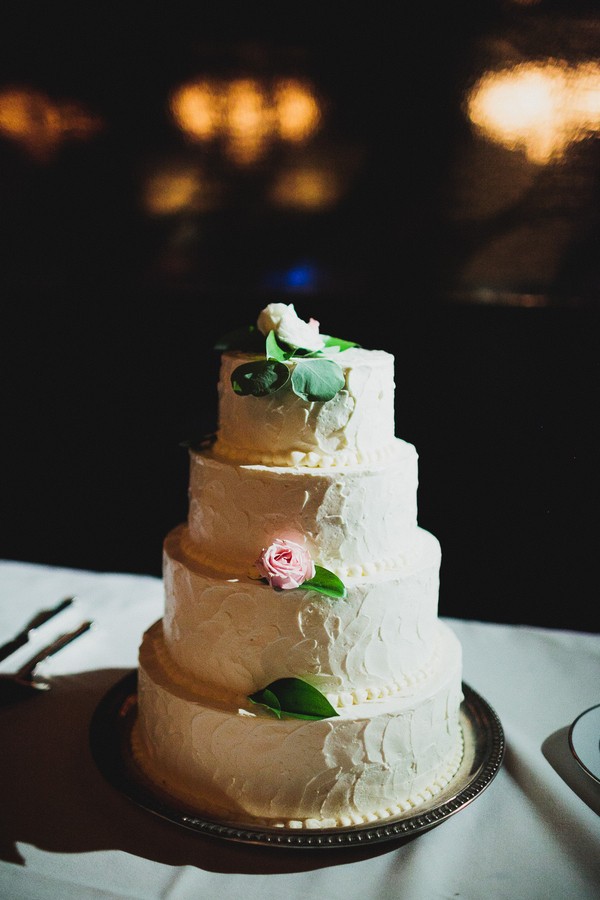 buttercream cake with flowers