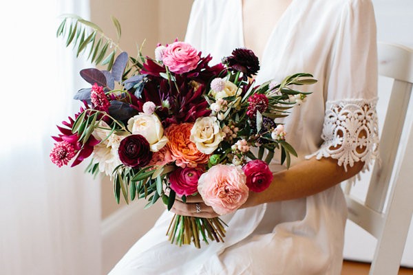 pink and red bouquet