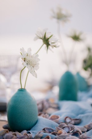 beach inspired tablescape