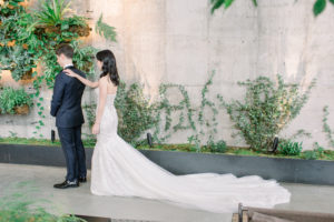 Brooklyn Botanic Garden Wedding First Look