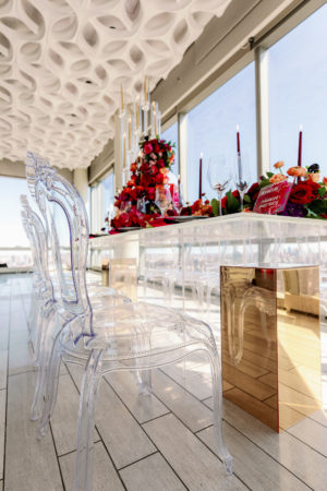 Lucite Chairs and Table Wedding Reception