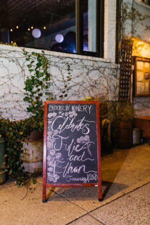 Brooklyn Winery Chalkboard Sign