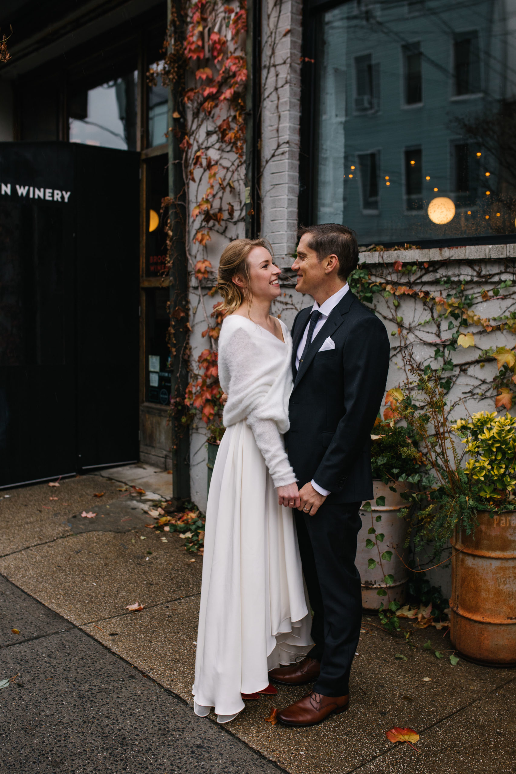 Brooklyn Winery Wedding Portrait