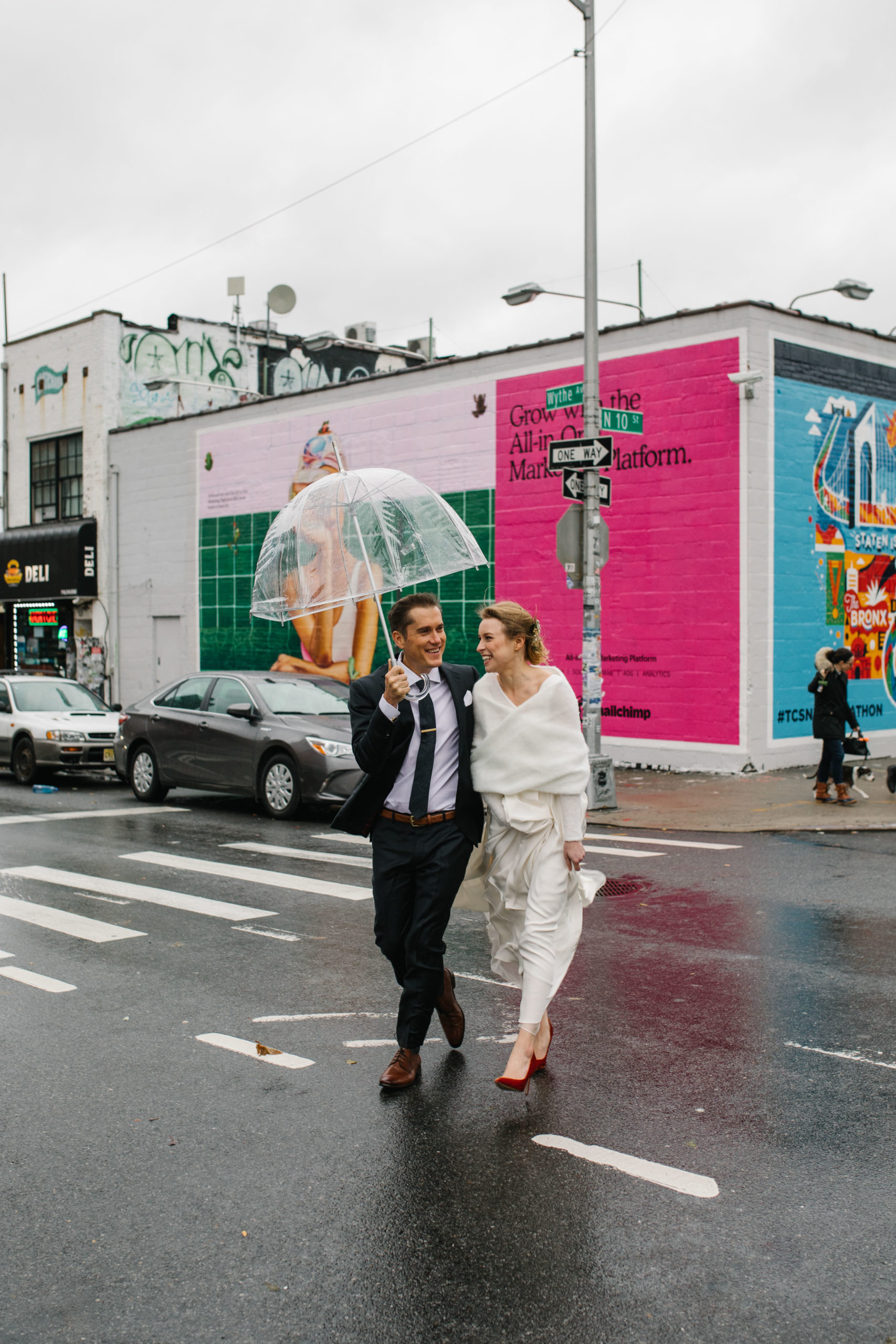Rainy Day Wedding Clear Umbrella