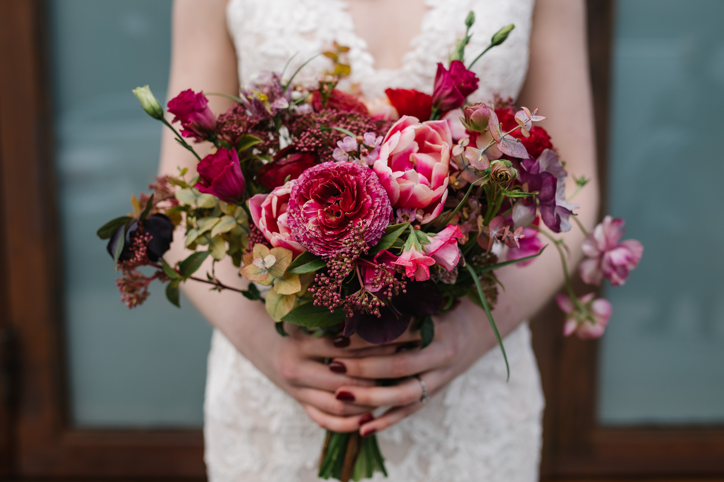 Red and Rosé Winery Wedding