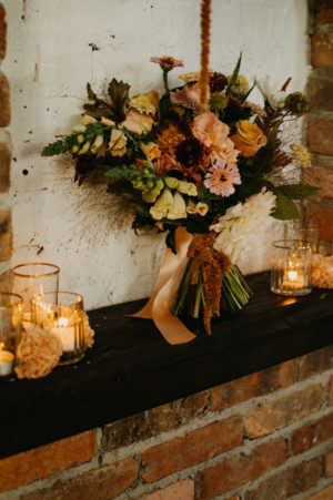 Bohemian Fall Inspired Wedding Bouquet