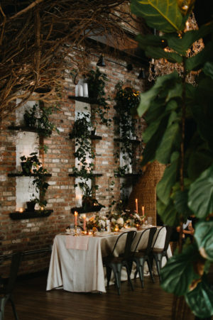Industrial Bohemian Chic Wedding Reception