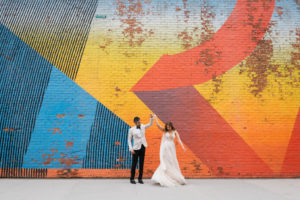 Brooklyn Mural Wedding Portrait