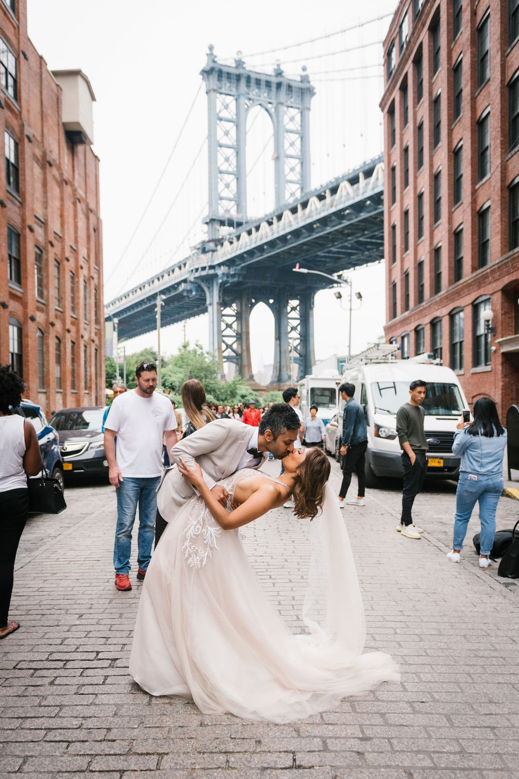 Dumbo Manhattan Bridge Wedding Photo