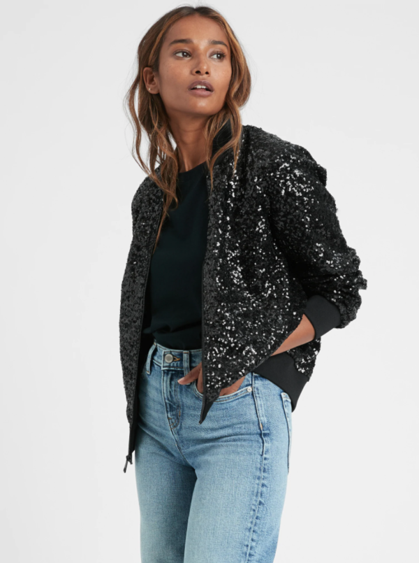 Sequin dress outlet and jacket