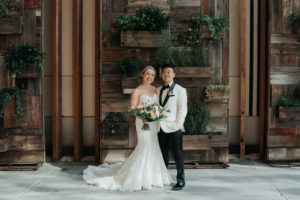 501 Union Living Wall Wedding Photo