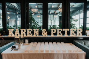 Large Lit Marquis Letter Wedding Decor