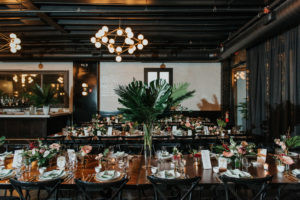 Modern Tropical Wedding Reception
