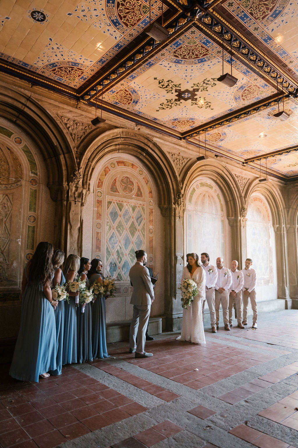 Bethesda Terrace Wedding in Central Park, Alisa + CJ