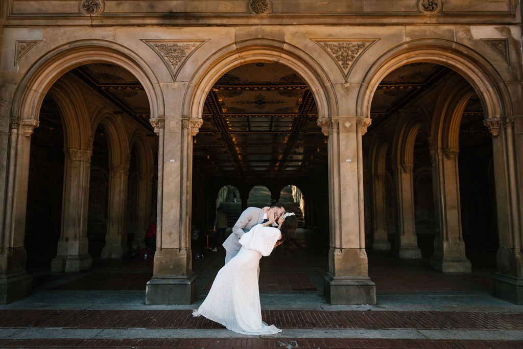 Bethesda Terrace Wedding in Central Park, Alisa + CJ