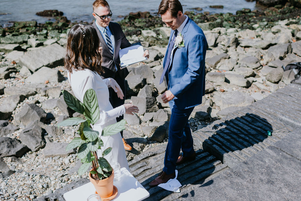 Colorful and Vibrant Intimate Elopement at Pebble Beach | Brooklyn Bride