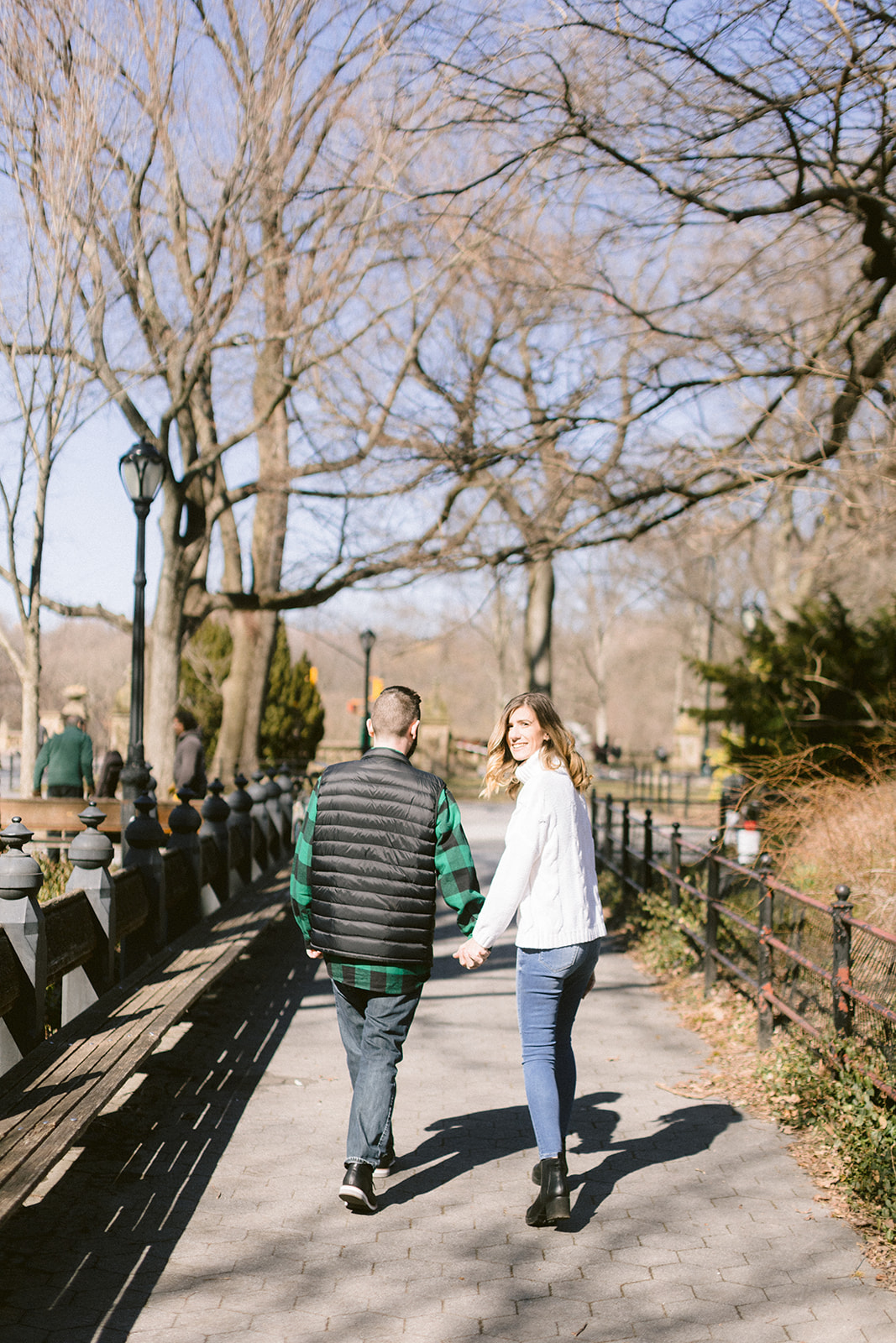  Sunny Spring Central Park Engagement Session