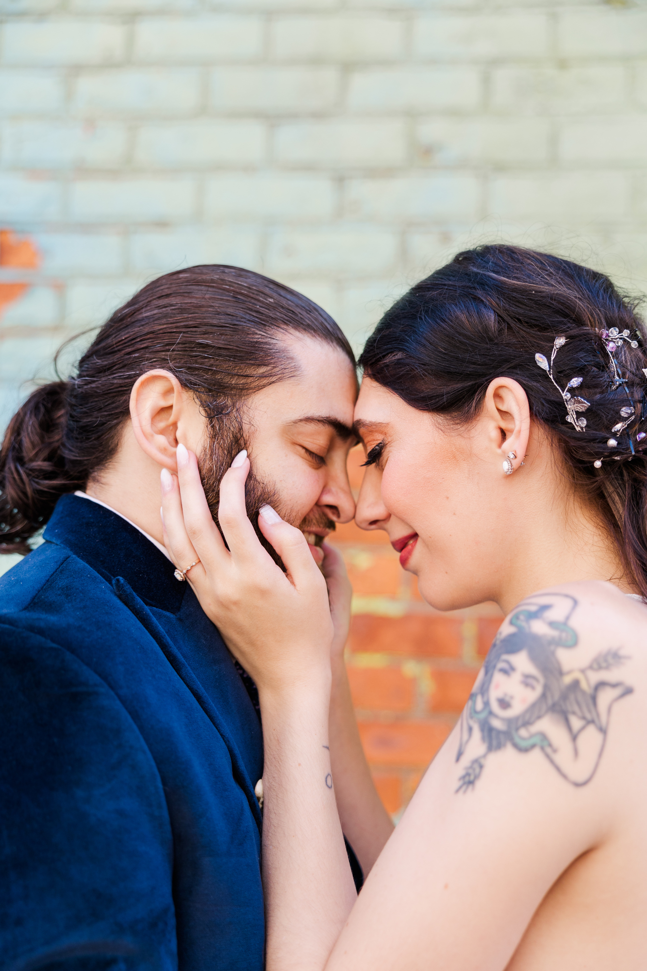 Brooklyn Bride, goth wedding, halloween wedding