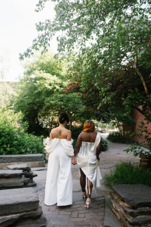 Colorful Brooklyn Microwedding with Two Brides | Brooklyn Bride