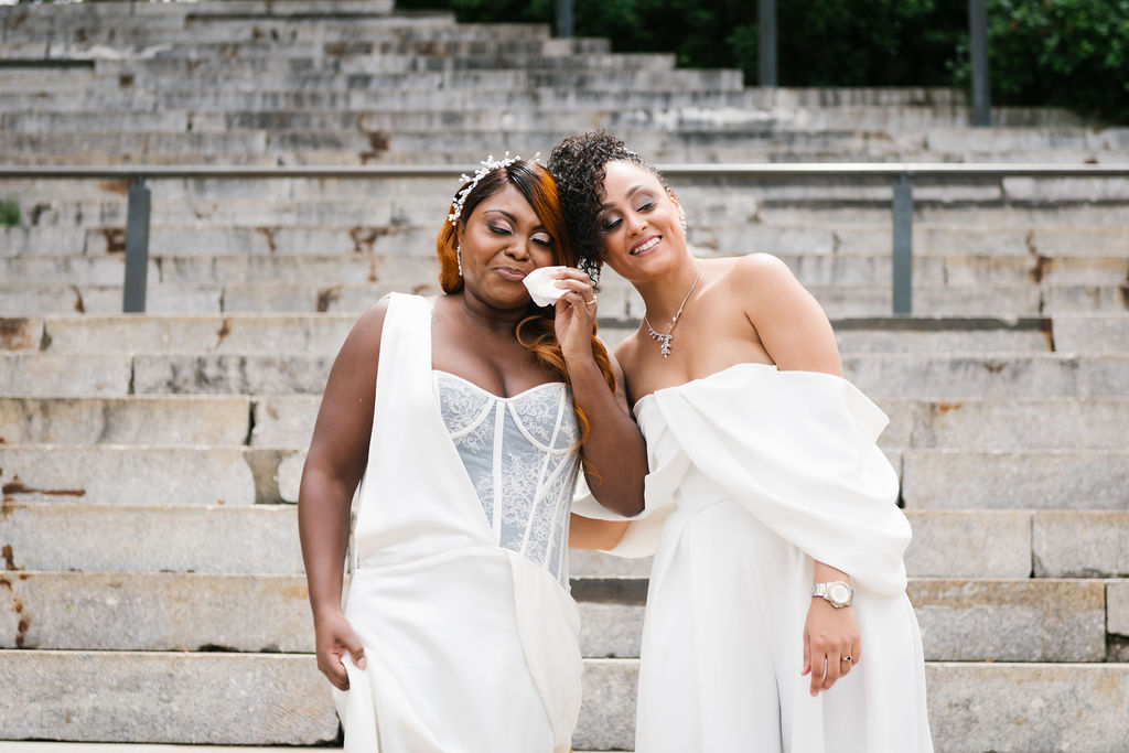 Colorful Brooklyn Microwedding with Two Brides | Brooklyn Bride