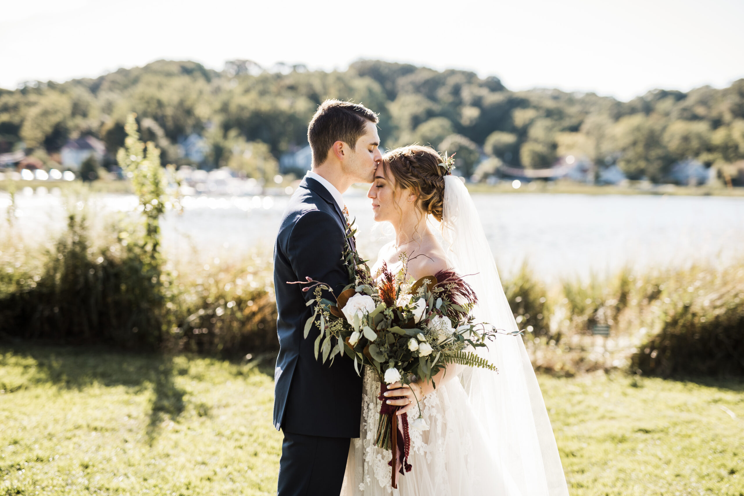 Relaxed and Intimate Celebration At A Private Beach in New York Wedding