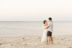 Relaxed and Intimate Celebration At A Private Beach in New York Wedding | Brooklyn Bride