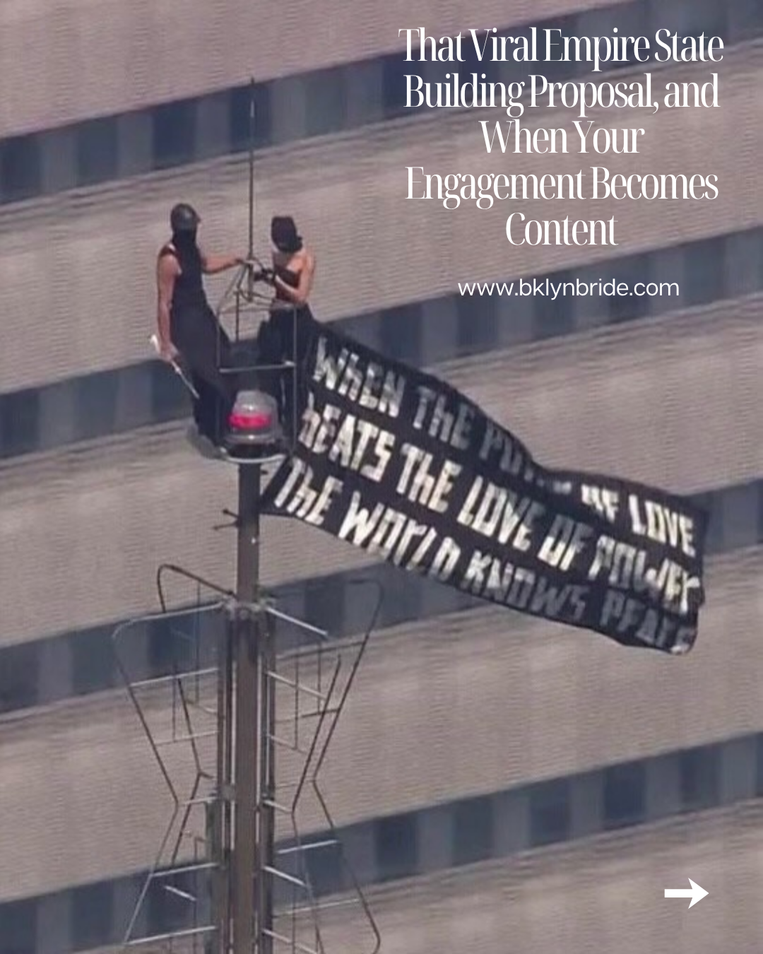 That Viral Empire State Building Proposal, and When Your Engagement Becomes Content